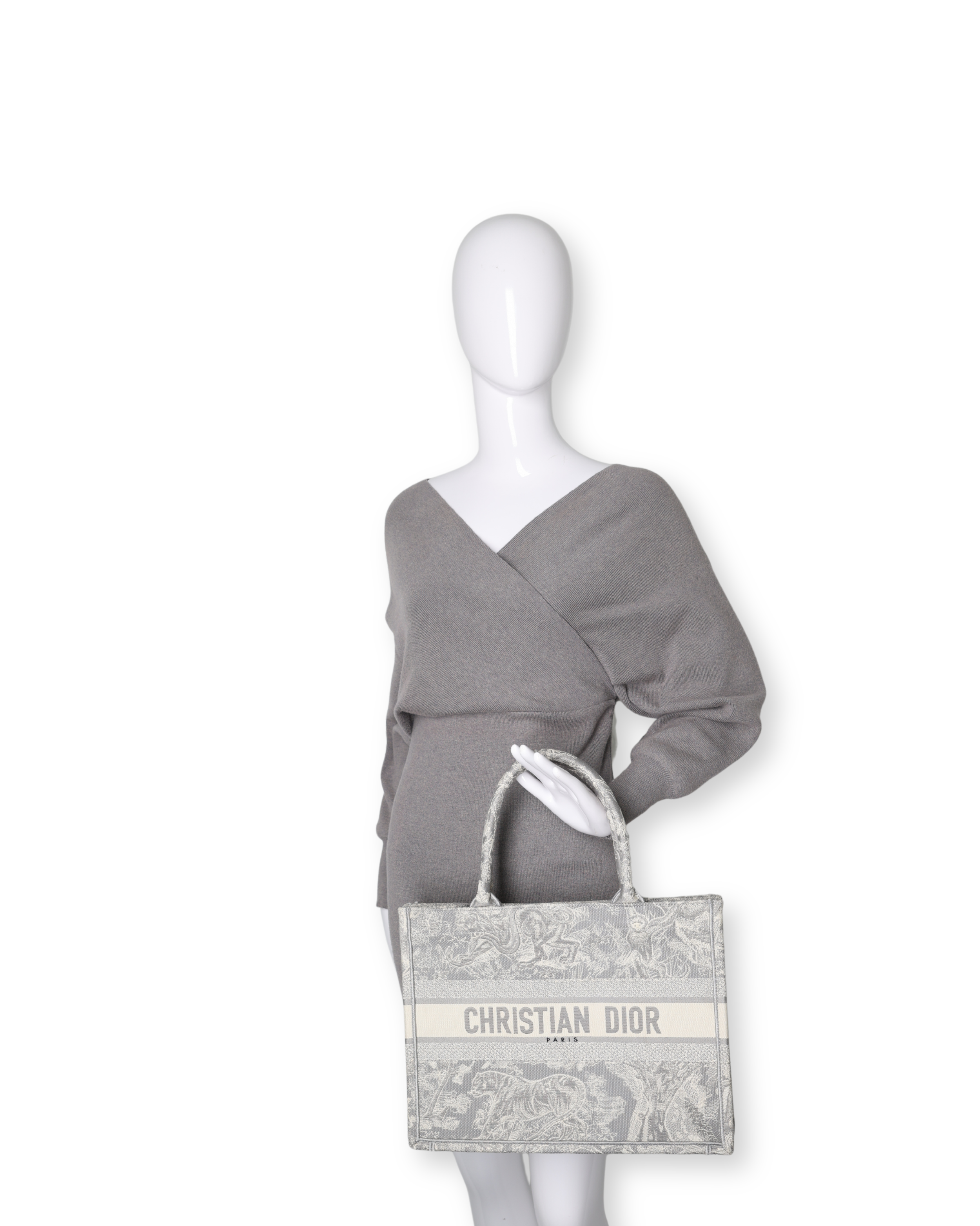 Dior - Canvas Embroidered Medium Dioriviera Toile De Jouy (Pre-Owned)