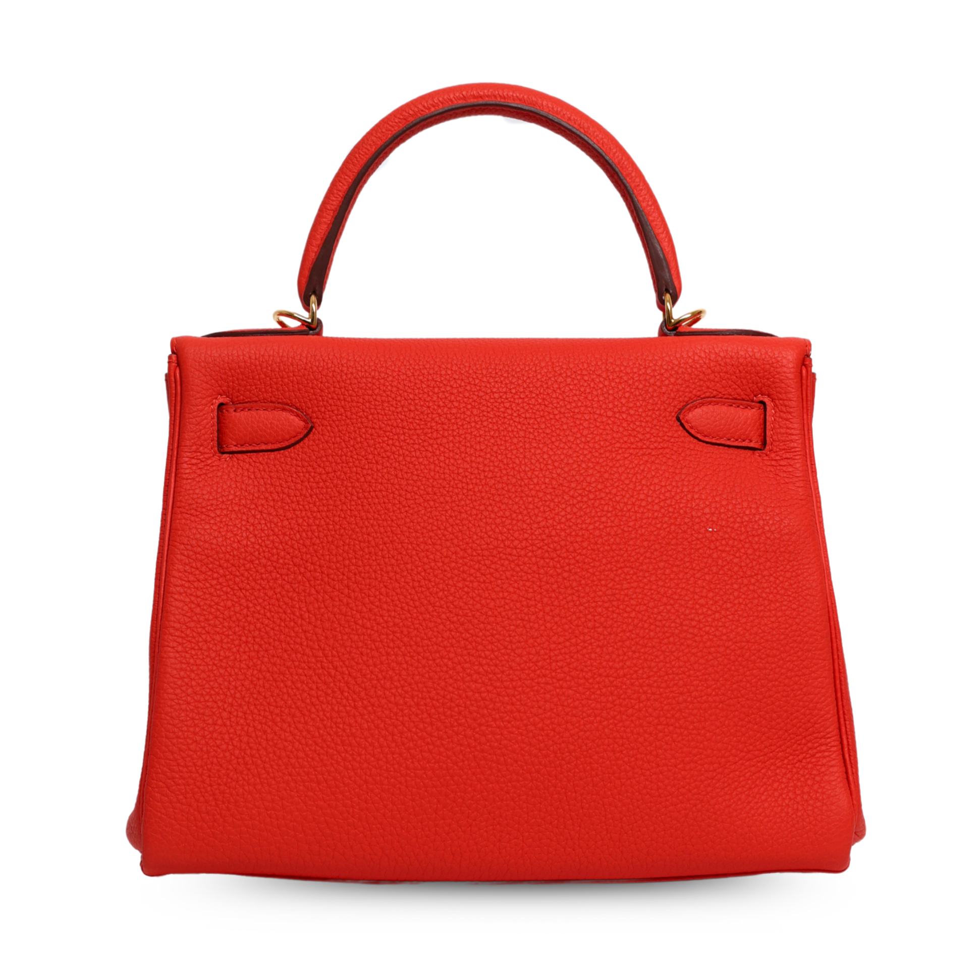 Hermes - Kelly 28cm II Retourne Capucine Orange Handbag Gold (Brand New)