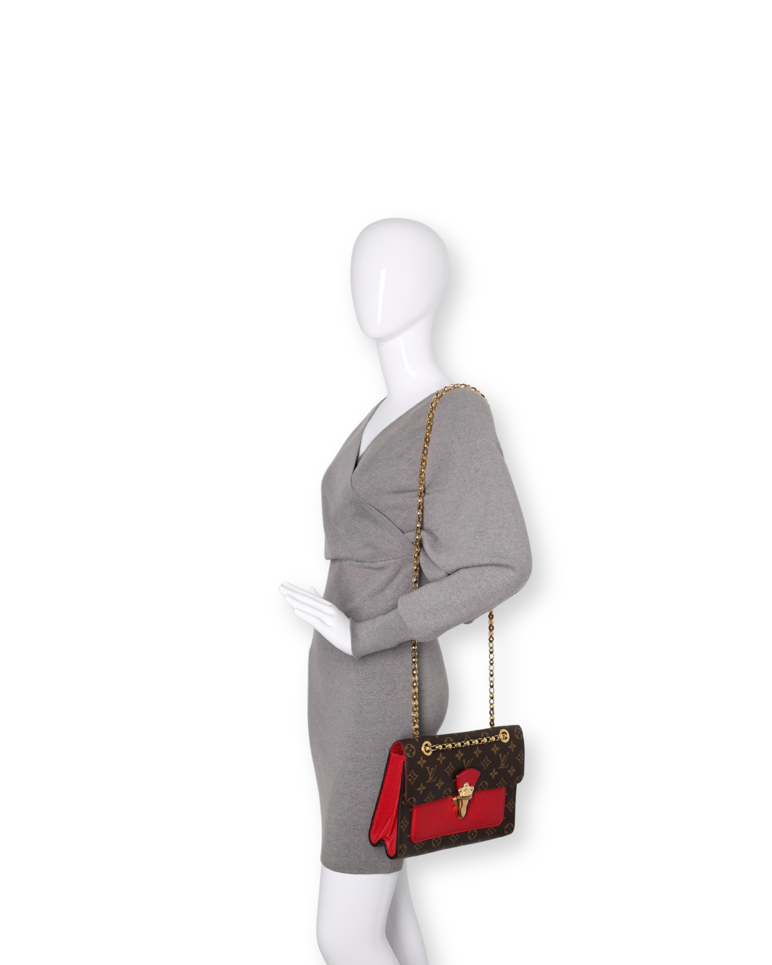 Louis Vuitton - Victoire Handbag Monogram Canvas and Leather (Pre-Owned)
