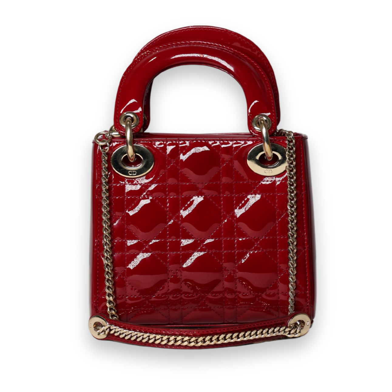 Dior - Small Lady Dior Red Handbag (Pre-Owned)