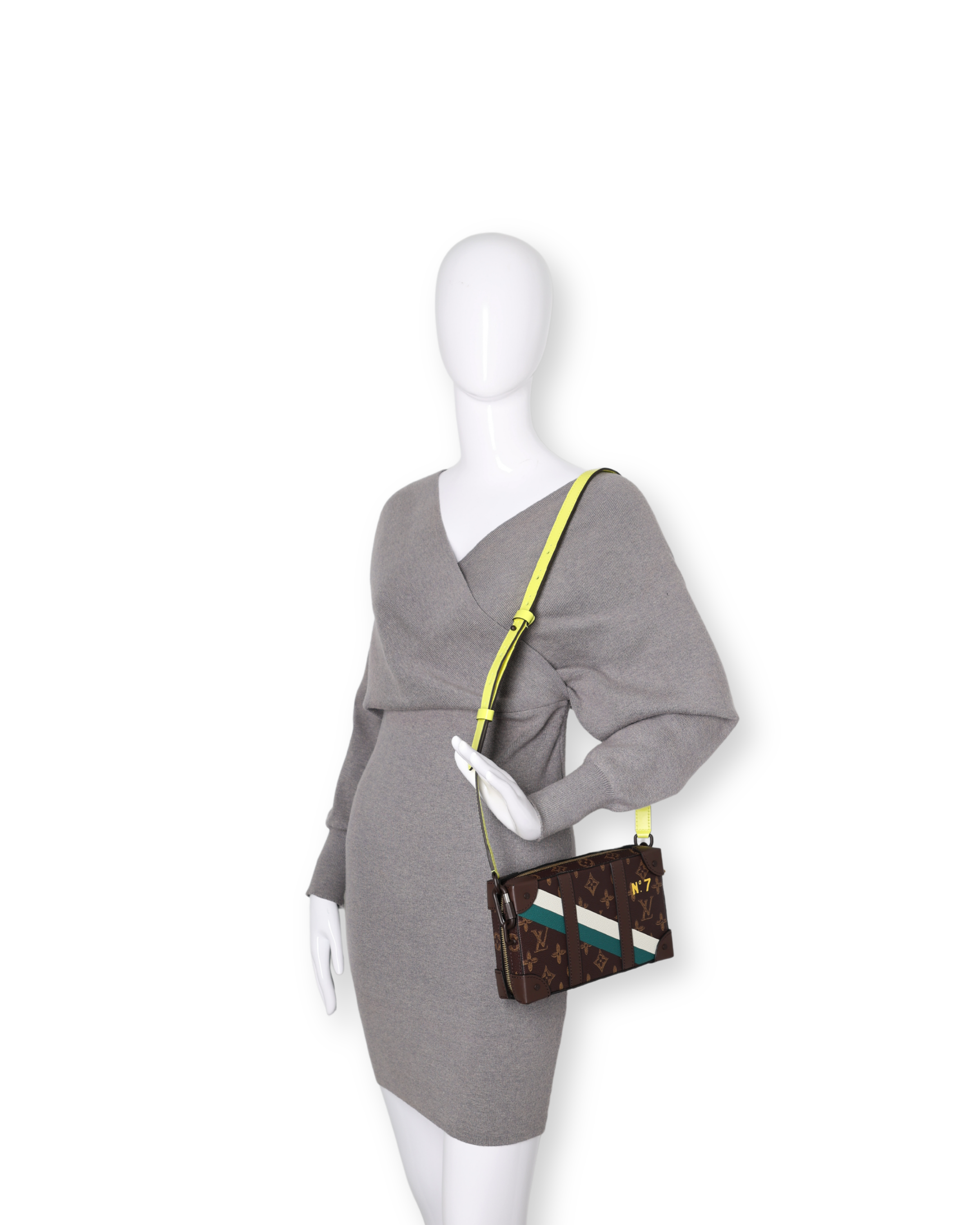 Louis Vuitton - Monogram Trunk Clutch No.7 with Neon Strap (Pre-Owned)