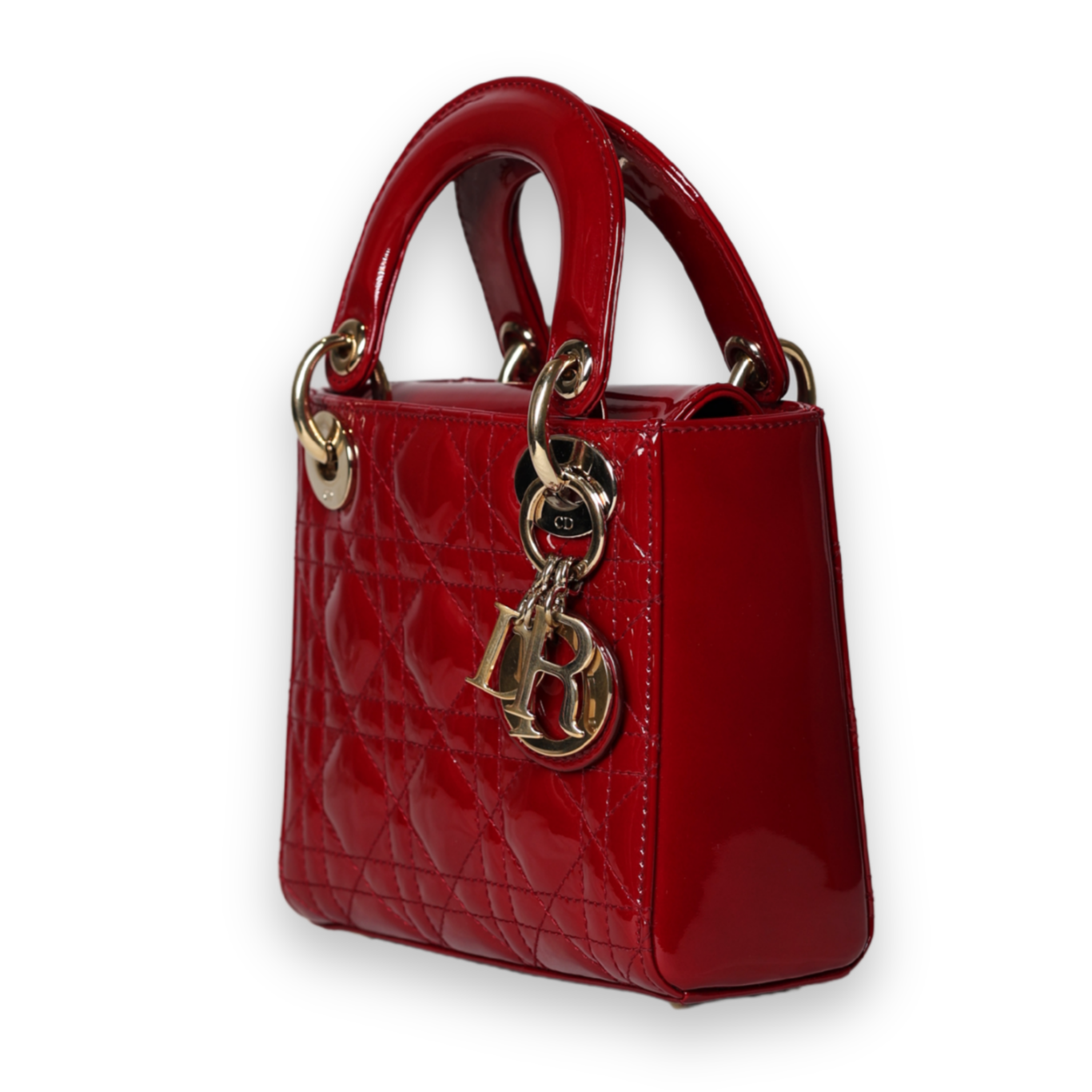 Dior - Small Lady Dior Red Handbag (Pre-Owned)