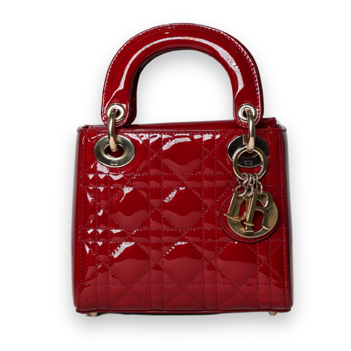 Dior - Small Lady Dior Red Handbag (Pre-Owned)