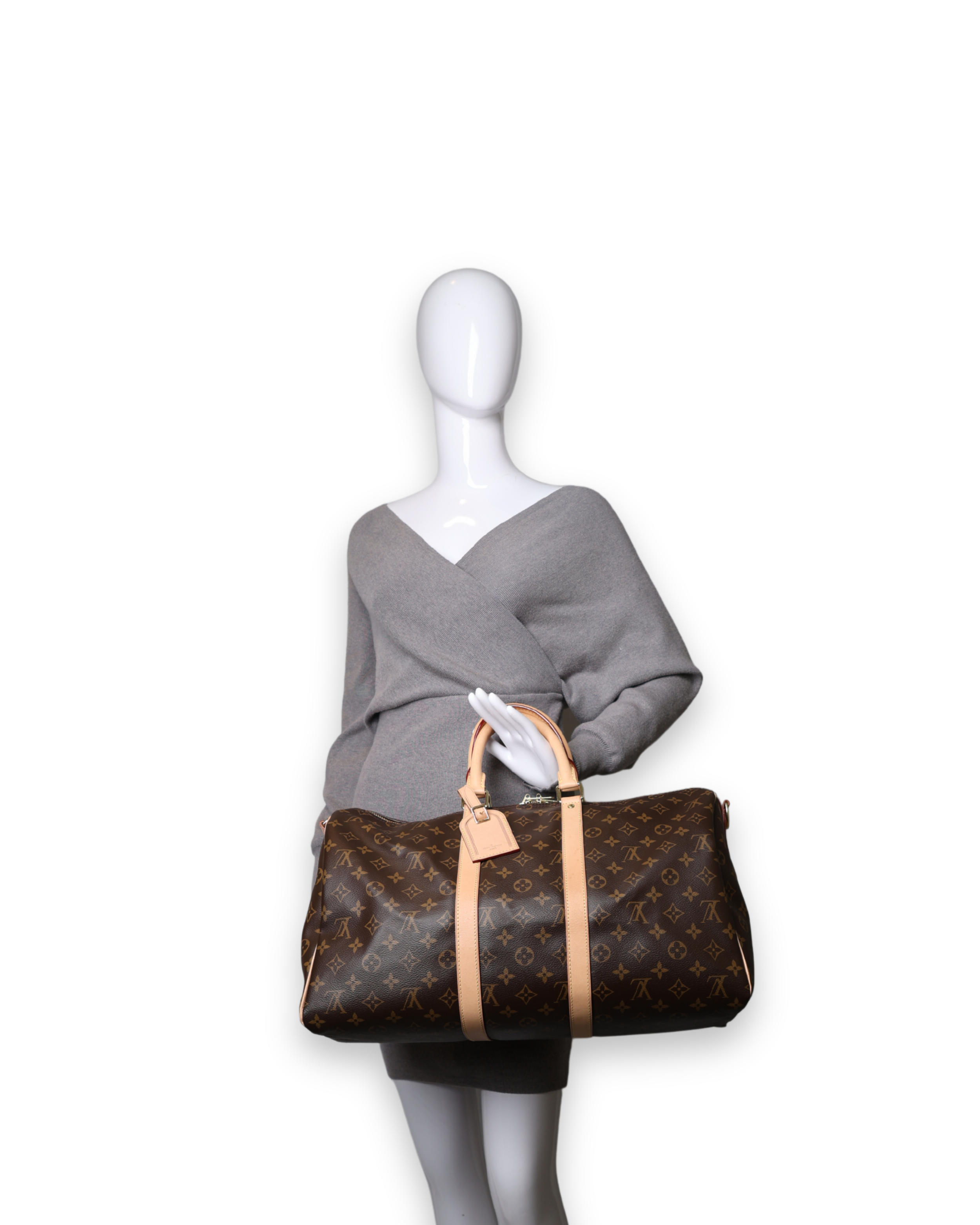 Louis Vuitton - Keepall 45 Luxury Designer Duffle Bag (Pre-Owned)