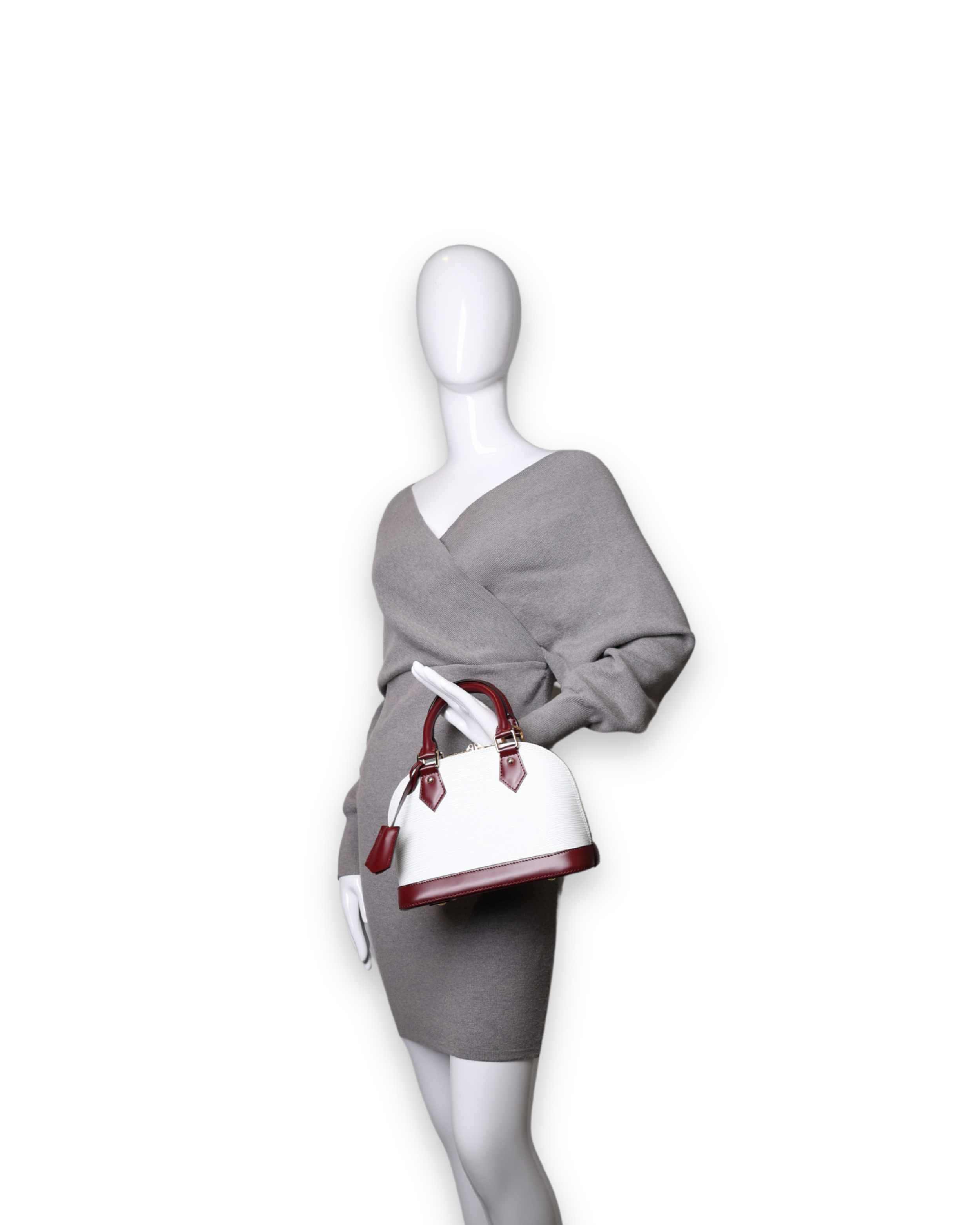 Louis Vuitton - Alma BB Epi Leather Maroon/White (Pre-Owned)