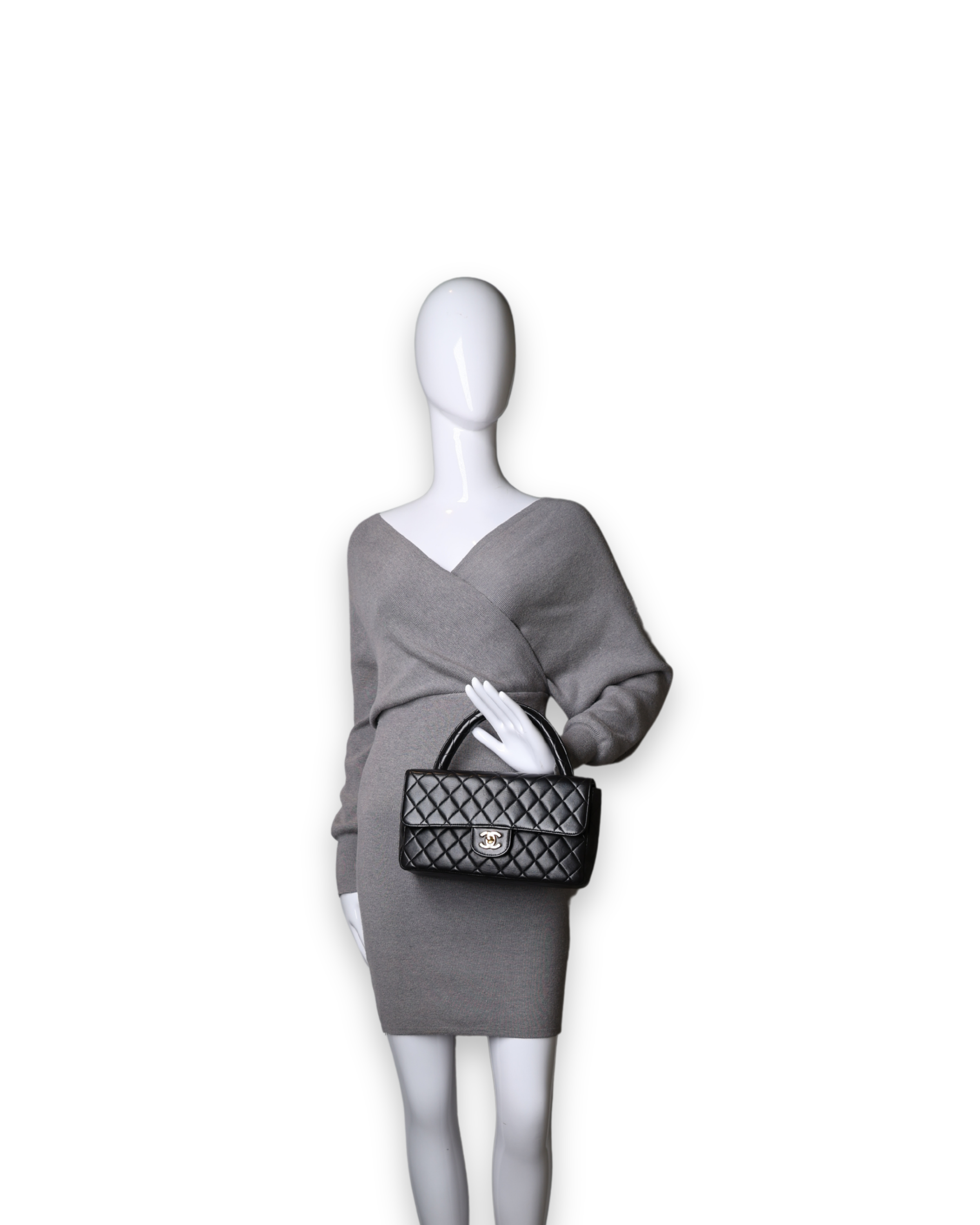 Chanel - Lambskin Parent Top Handle Flap Bag (Pre-Owned)
