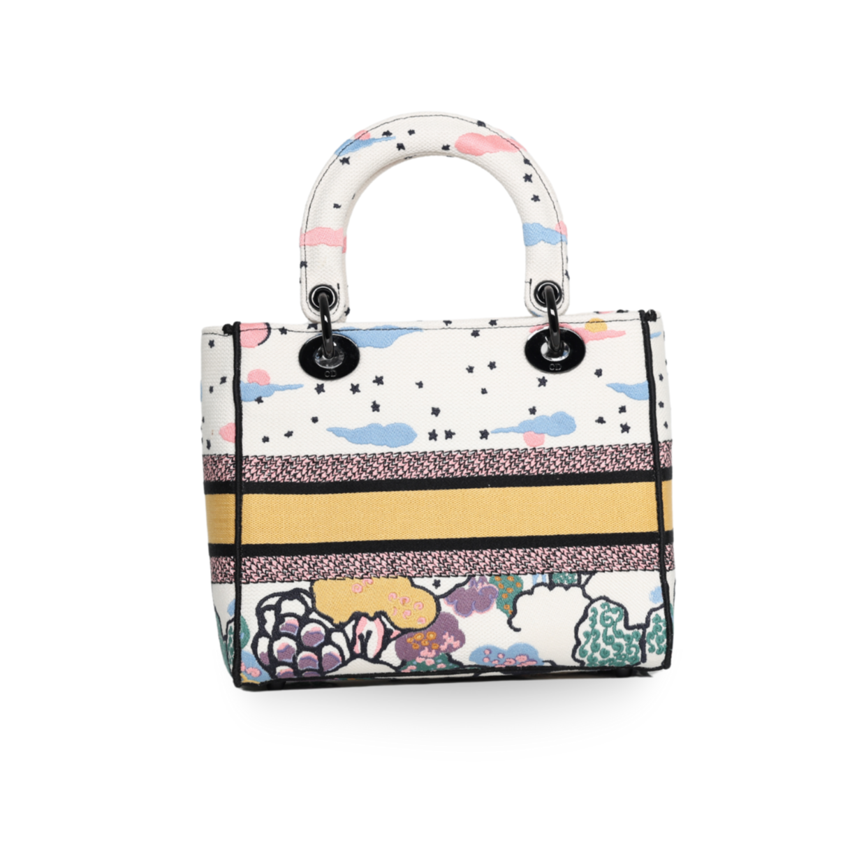 Dior - Canvas Ciel De Reve Small Book Tote Latte Multicolor (Pre-Owned)