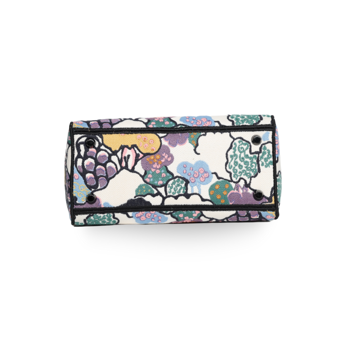 Dior - Canvas Ciel De Reve Small Book Tote Latte Multicolor (Pre-Owned)