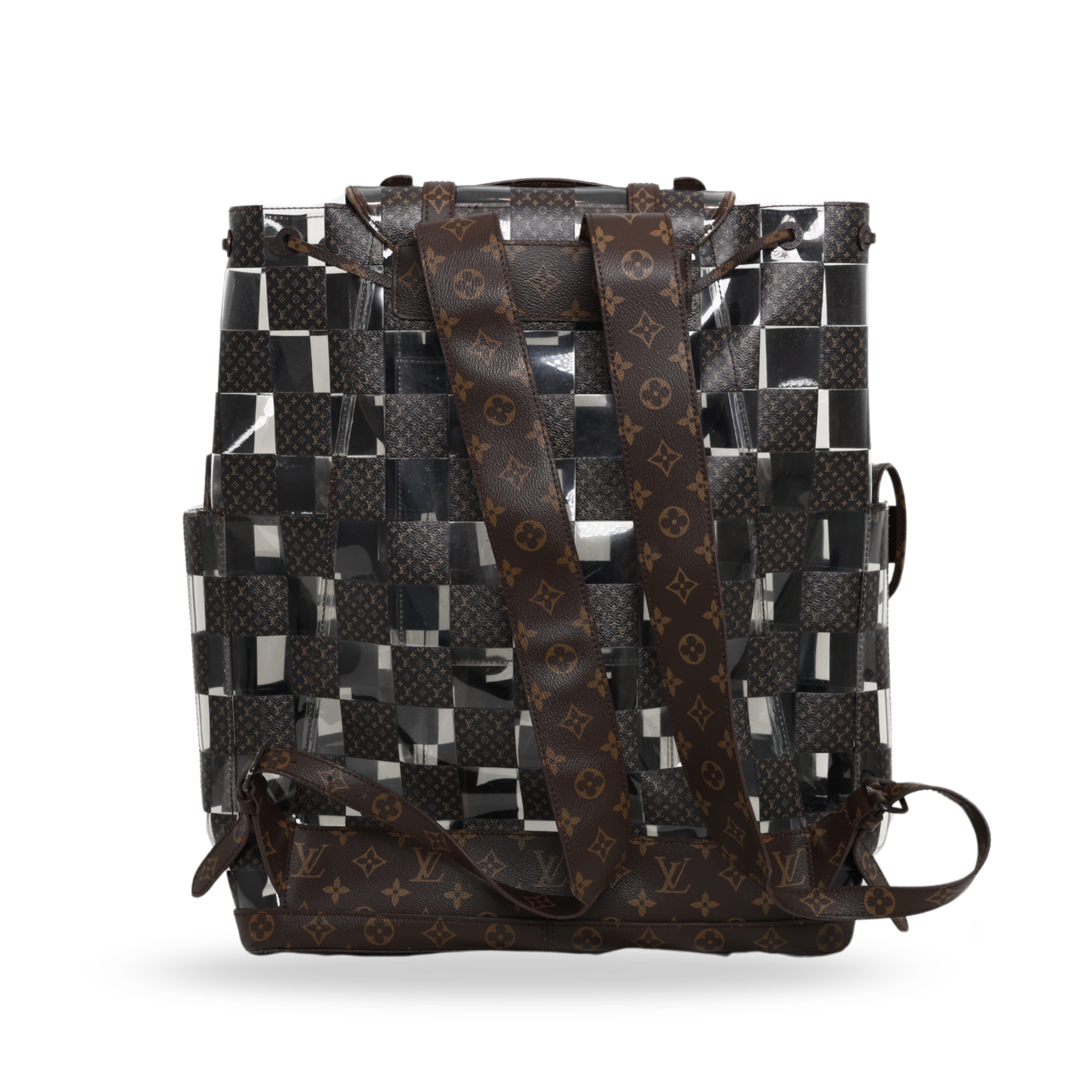 Louis Vuitton - Monogram Chess Christopher Backpack Brown/Clear (Brand New)