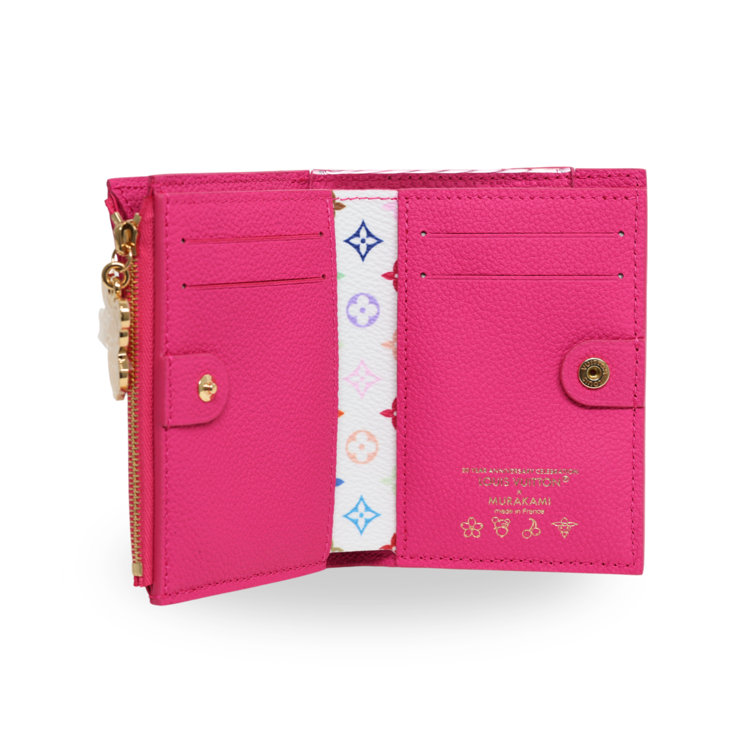 Louis Vuitton x Takashi Murakami - Pink Multicolor Designer Wallet (Pre-Owned)