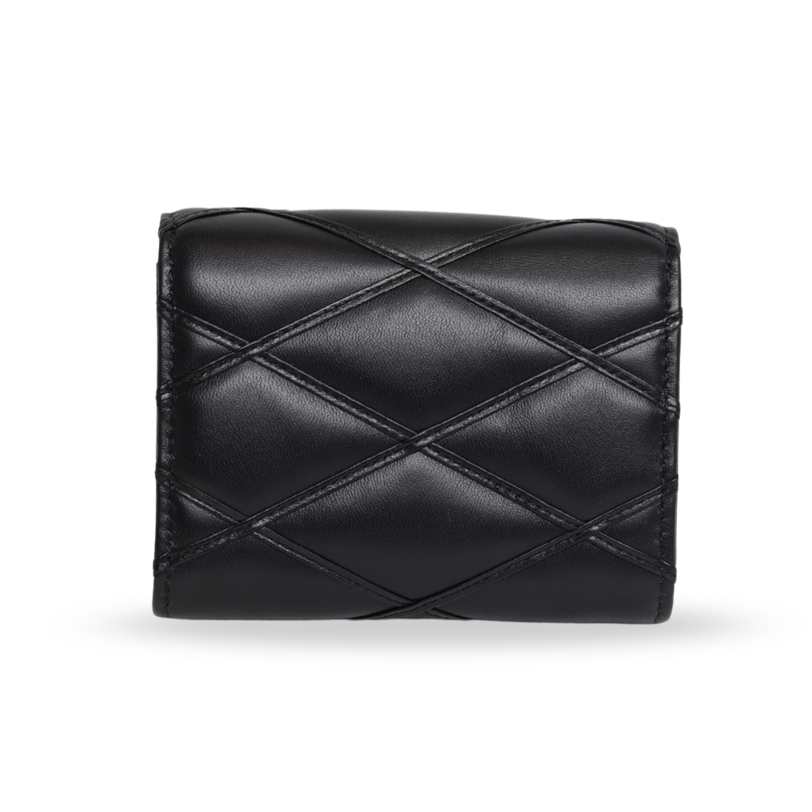 Louis Vuitton - New Wave Black Quilted Leather Compact Wallet (Pre-Owned)
