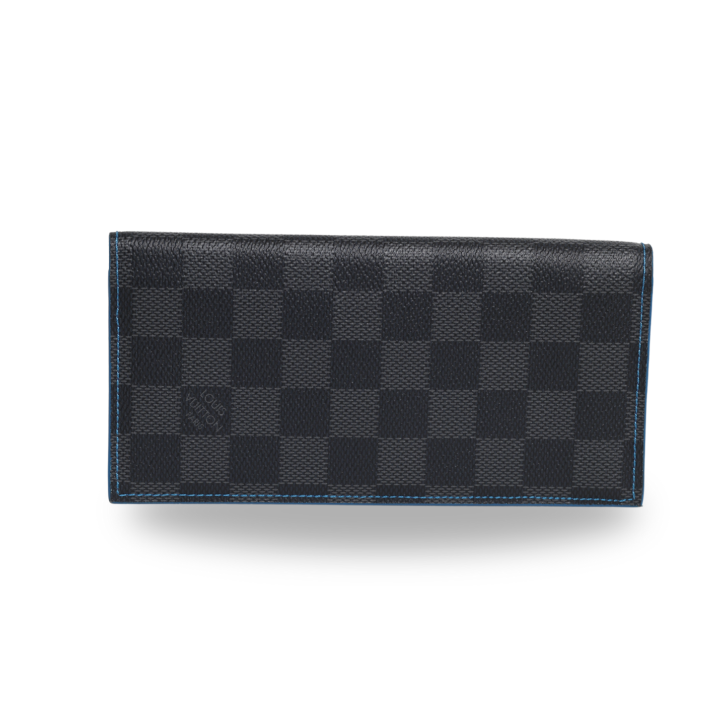Louis Vuitton - Damier Graphite Brazza Wallet Bleu Neon (Pre-Owned)