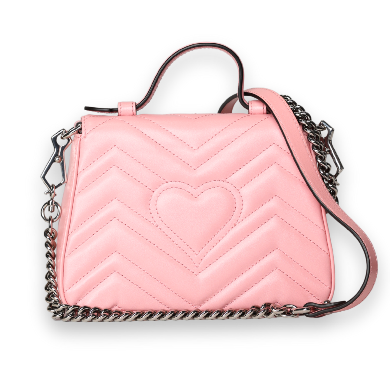 Gucci - Marmont Mini Pink Top Handle Bag (Pre-Owned)
