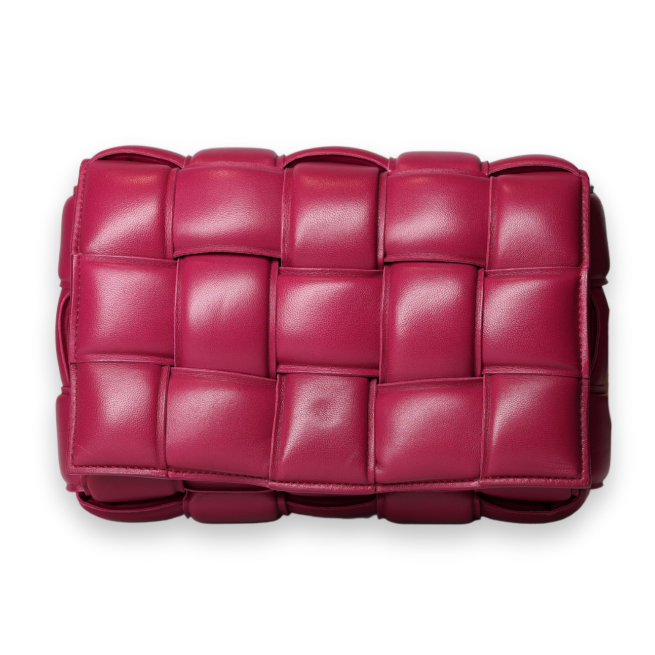 Bottega Veneta - Padded Intercciato Cassette Pink (Pre-Owned)