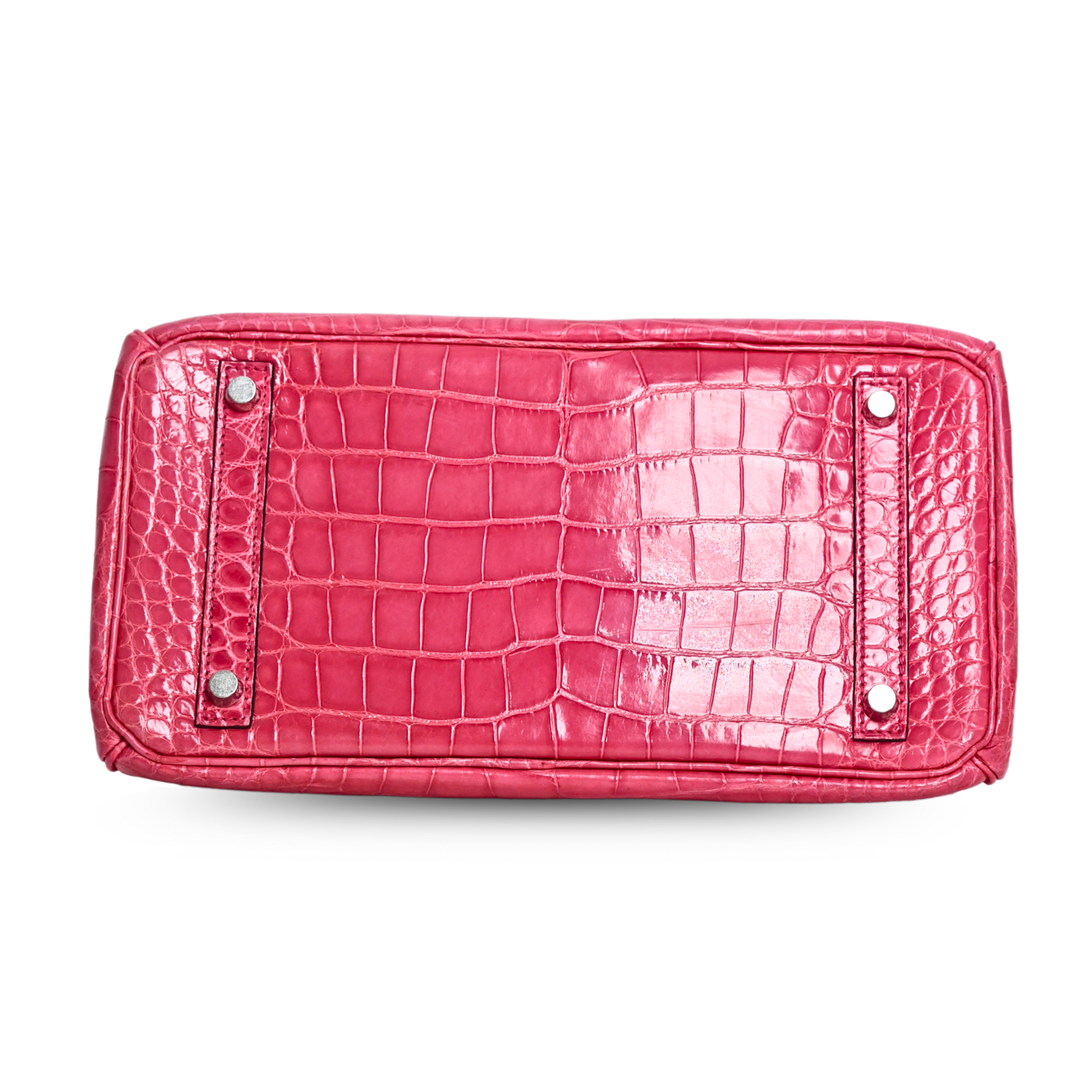 Hermes - Pink Crocodile Birkin 30 Palladium Handbag (Pre-Owned)