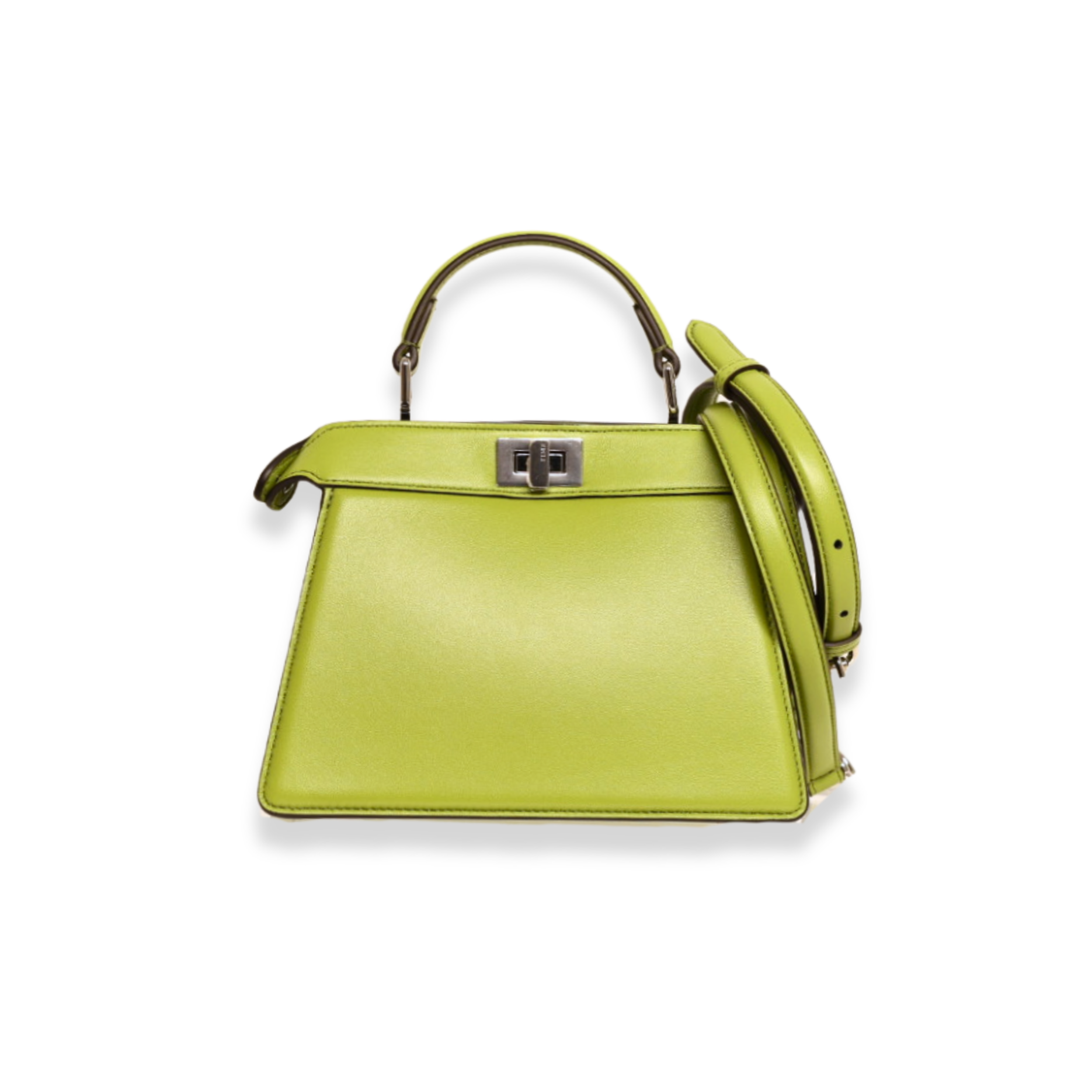 Fendi - Shiny Nappa Petite Peekaboo I SEE U Satchel Wasabi (Pre-Owned)