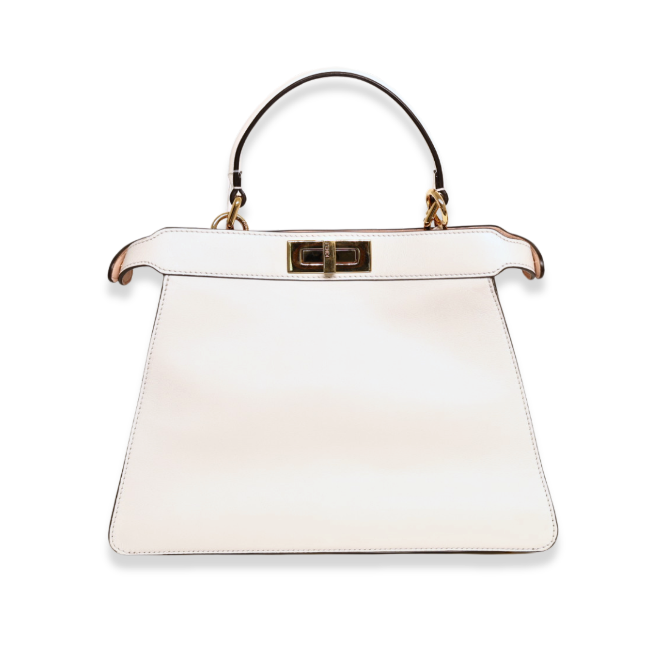 Fendi - Peekaboo ISeeU Small White Leather Bag (Pre-Owned)