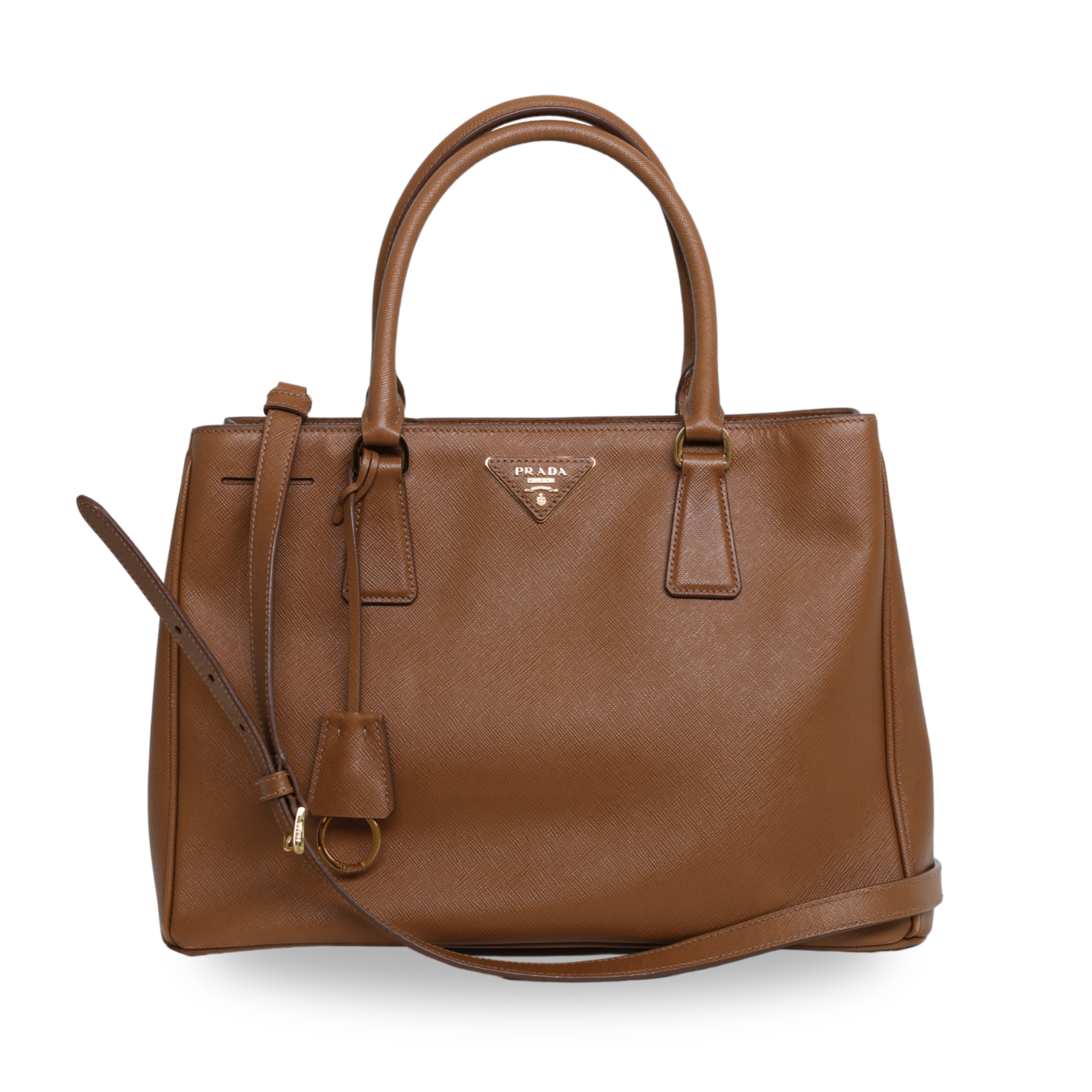 Prada - Saffiano Lux Medium Tote Palissandro (Pre-Owned)