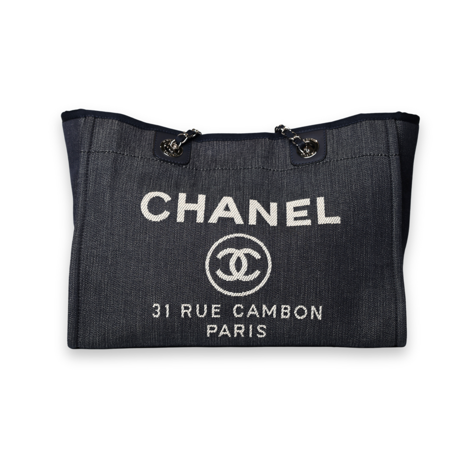 Chanel - Deauville Tote Denim Blue (Pre-Owned)
