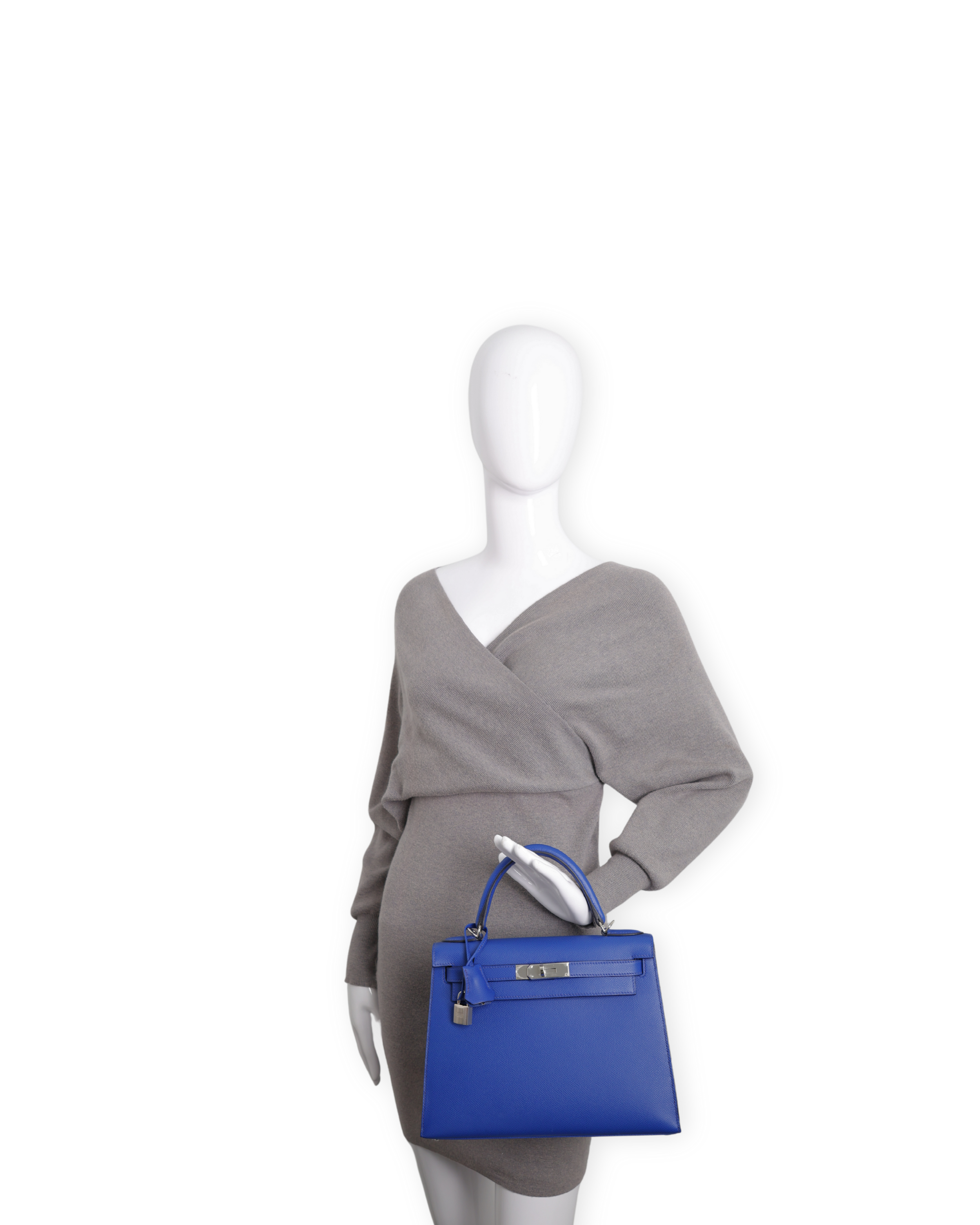 Hermes - Kelly II 28 Epsom Bleu Royal Handbag (Brand New)